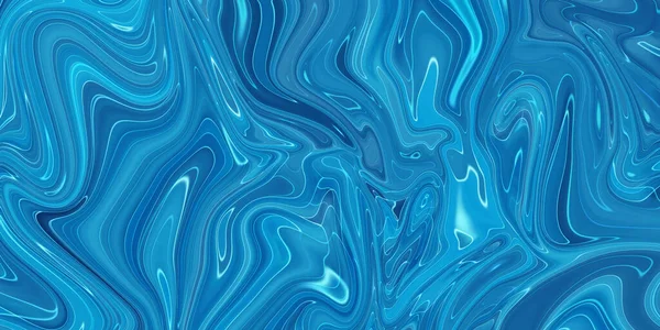 Marmeren Blauwe Abstracte Achtergrond Vloeibaar Marmer Patroon — Stockfoto