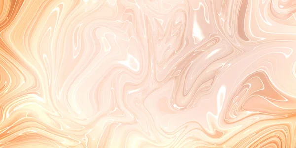 Abstrakt Orange Färg Bakgrunden Akryl Textur Med Marmor Mönster — Stockfoto
