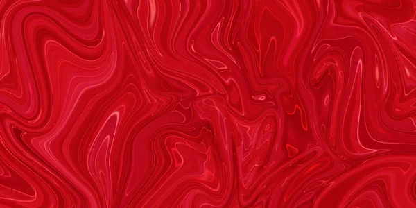 Pintura Color Rojo Mixto Abstracto Creativo Con Efecto Líquido Mármol — Foto de Stock