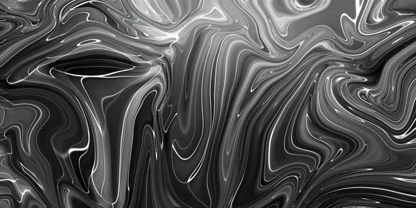 Textura Tinta Mármore Preto Acrílico Pintado Ondas Fundo Textura Padrão — Fotografia de Stock