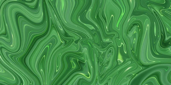 Átlátszó Zöld Kreativitás Modern Művészet Tinta Színek Hihetetlenül Fényes Fényes — Stock Fotó