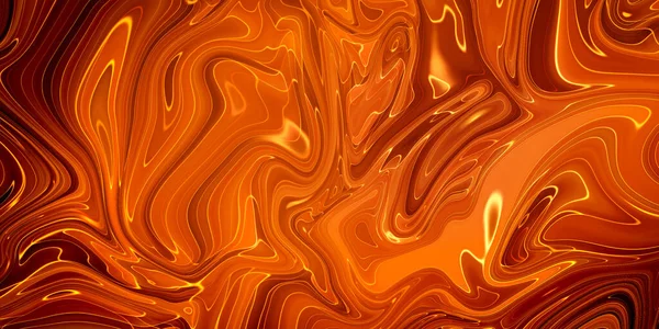 Abstract Orange Paint Background Acrylic Texture Marble Pattern — Stock Photo, Image