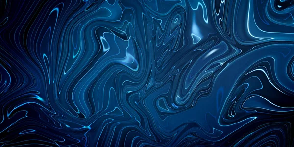 Marmeren Blauwe Abstracte Achtergrond Vloeibaar Marmer Patroon — Stockfoto