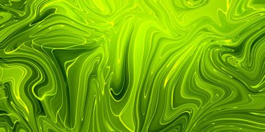 Şeffaf yeşil yaratıcılık, modern sanat. Mürekkep renkleri inanılmaz derecede parlak, aydınlık, şeffaf, serbest akış ve çabucak kurudur. Doğal model, lüks. Soyut sanat eseri, moda tarzı.