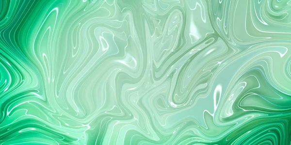Transparent Green Creativity Modern Art Ink Colors Amazingly Bright Luminous — Stock Photo, Image