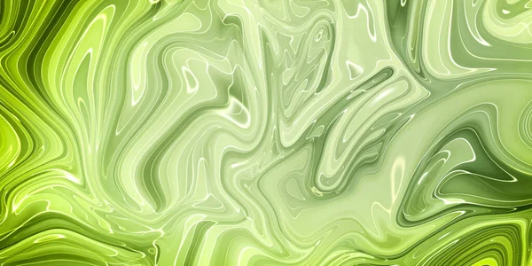 Transparent Grön Kreativitet Modern Konst Bläck Färger Otroligt Ljusa Lysande — Stockfoto