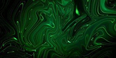 Şeffaf yeşil yaratıcılık, modern sanat. Mürekkep renkleri inanılmaz derecede parlak, aydınlık, şeffaf, serbest akış ve çabucak kurudur. Doğal model, lüks. Soyut sanat eseri, moda tarzı.