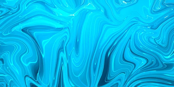 Μαρμάρινο Μπλε Αφηρημένο Φόντο Σχηματισμός Υγρού Μαρμάρου — Φωτογραφία Αρχείου