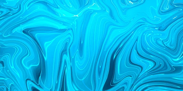 Marbled Blue Abstract Background Liquid Marble Pattern — Stock Photo, Image