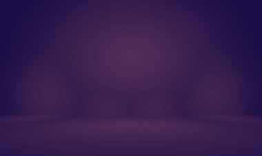 Stüdyo Arkaplan Konsepti - ürün için soyut boş ışık gradyanı mor stüdyo odası arka planı
