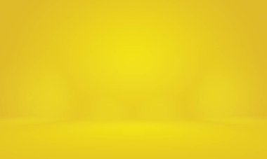 Soyut Lüks Altın Gradyan Stüdyo Duvarı. Arka plan, düzen, afiş ve ürün sunumu olarak kullanılabilir.