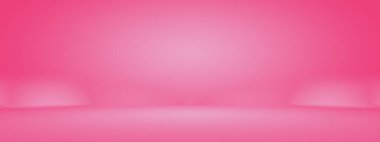 Soyut boş açık pembe stüdyo odası arka planı, ürün gösterimi, afiş, şablon için montaj olarak kullan