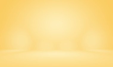 Soyut Lüks Altın Gradyan Stüdyo Duvarı. Arka plan, düzen, afiş ve ürün sunumu olarak kullanılabilir.