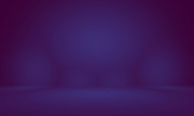 Stüdyo Arkaplan Konsepti - ürün için soyut boş ışık gradyanı mor stüdyo odası arka planı