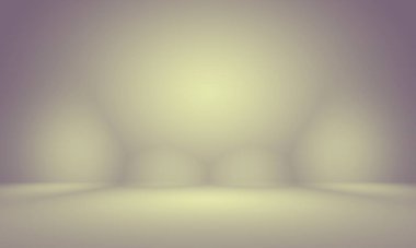 Stüdyo odası, ürün sunumu ve afiş olarak kullanılan pastel renkli yumuşak, eski moda bir bulanık arkaplan.