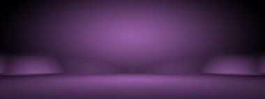 Stüdyo Arkaplan Konsepti - ürün için soyut boş ışık gradyanı mor stüdyo odası arka planı