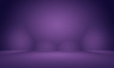 Stüdyo Arkaplan Konsepti - ürün için soyut boş ışık gradyanı mor stüdyo odası arka planı