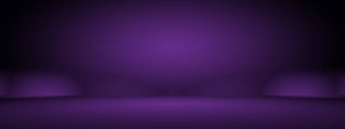 Stüdyo Arkaplan Konsepti - ürün için soyut boş ışık gradyanı mor stüdyo odası arka planı