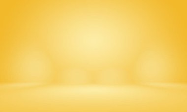 Soyut Lüks Altın Gradyan Stüdyo Duvarı. Arka plan, düzen, afiş ve ürün sunumu olarak kullanılabilir.