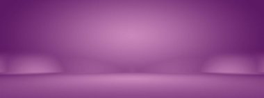 Stüdyo Arkaplan Konsepti - ürün için soyut boş ışık gradyanı mor stüdyo odası arka planı