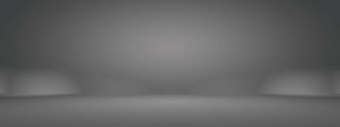 Soyut lüks bulanık koyu gri ve siyah gradyan. Ürünlerinizi sergilemek için arka plan stüdyo duvarı olarak kullanılır.