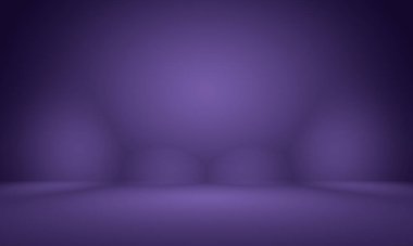 Stüdyo Arkaplan Konsepti - ürün için soyut boş ışık gradyanı mor stüdyo odası arka planı