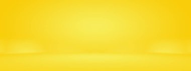 Soyut Lüks Altın Gradyan Stüdyo Duvarı. Arka plan, düzen, afiş ve ürün sunumu olarak kullanılabilir.