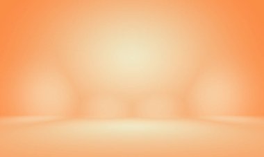 Soyut pürüzsüz Turuncu arkaplan tasarımı, stüdyo, oda, web şablonu, düz daire eğimli iş raporu.