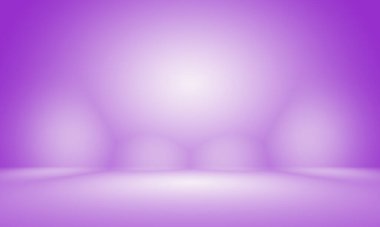 Stüdyo Arkaplan Konsepti - ürün için soyut boş ışık gradyanı mor stüdyo odası arka planı
