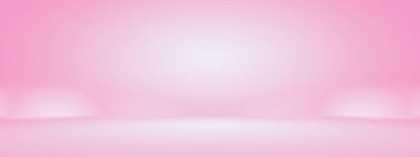 Soyut boş açık pembe stüdyo odası arka planı, ürün gösterimi, afiş, şablon için montaj olarak kullan