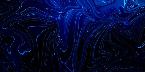 大理石蓝色的抽象背景 液态大理石图案 — 图库照片