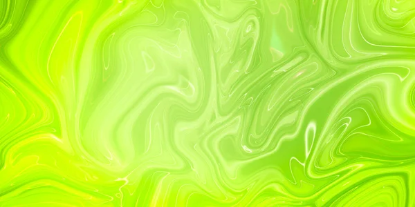 透明緑の創造性 現代美術 インクの色は驚くほど明るく 明るく 半透明で 流動的で 乾燥しています 自然パターンだぜいたくだ 抽象画 流行のスタイル — ストック写真