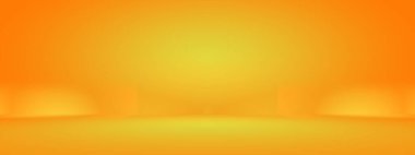 Soyut Lüks Altın Gradyan Stüdyo Duvarı. Arka plan, düzen, afiş ve ürün sunumu olarak kullanılabilir.