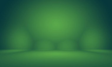 Soyut bulanık yeşil gradyan stüdyosu arka plan, web sitesi şablonu, çerçeve, iş raporu olarak kullanılabilir.