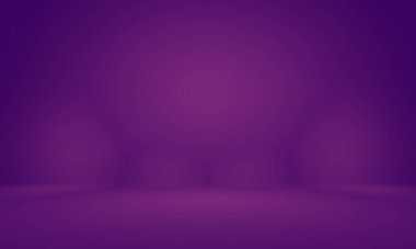 Stüdyo Arkaplan Konsepti - ürün için soyut boş ışık gradyanı mor stüdyo odası arka planı