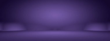 Stüdyo Arkaplan Konsepti - ürün için soyut boş ışık gradyanı mor stüdyo odası arka planı