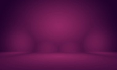 Stüdyo Arkaplan Konsepti - ürün için soyut boş ışık gradyanı mor stüdyo odası arka planı