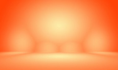 Soyut pürüzsüz Turuncu arkaplan tasarımı, stüdyo, oda, web şablonu, düz daire eğimli iş raporu.