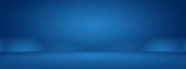 Siyah vignette Stüdyosu ile soyut Koyu Mavi arka plan, iş raporu, dijital, web sitesi şablonu, arkaplan