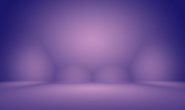 Stüdyo Arkaplan Konsepti - ürün için soyut boş ışık gradyanı mor stüdyo odası arka planı