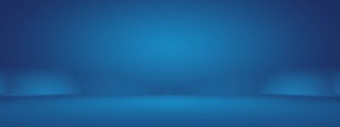 Siyah vignette Stüdyosu ile soyut Koyu Mavi arka plan, iş raporu, dijital, web sitesi şablonu, arkaplan