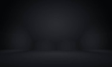 Soyut lüks bulanık koyu gri ve siyah gradyan. Ürünlerinizi sergilemek için arka plan stüdyo duvarı olarak kullanılır.