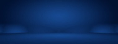 Siyah vignette Stüdyosu ile soyut Koyu Mavi arka plan, iş raporu, dijital, web sitesi şablonu, arkaplan