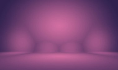 Stüdyo Arkaplan Konsepti - ürün için soyut boş ışık gradyanı mor stüdyo odası arka planı