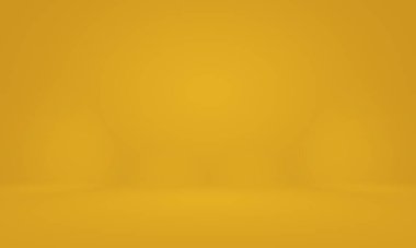 Soyut Lüks Altın Gradyan Stüdyo Duvarı. Arka plan, düzen, afiş ve ürün sunumu olarak kullanılabilir.