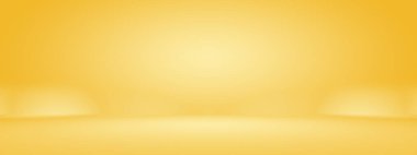 Soyut Lüks Altın Gradyan Stüdyo Duvarı. Arka plan, düzen, afiş ve ürün sunumu olarak kullanılabilir.