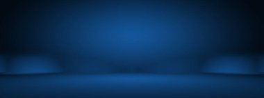 Siyah vignette Stüdyosu ile soyut Koyu Mavi arka plan, iş raporu, dijital, web sitesi şablonu, arkaplan