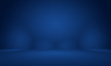 Siyah vignette Stüdyosu ile soyut Koyu Mavi arka plan, iş raporu, dijital, web sitesi şablonu, arkaplan