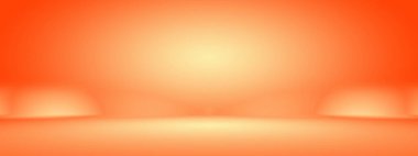 Soyut pürüzsüz Turuncu arkaplan tasarımı, stüdyo, oda, web şablonu, düz daire eğimli iş raporu.