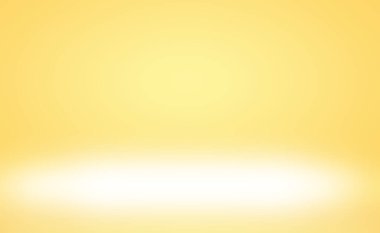 Parlak sarı gradyan stüdyo odası arka planının soyut katı